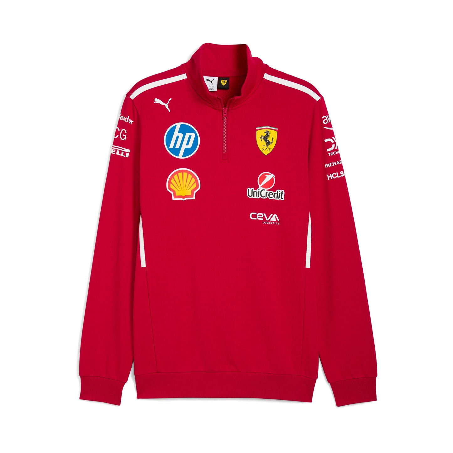 Scuderia Ferrari 2025 Team 1/2 Zip Replica Sweat