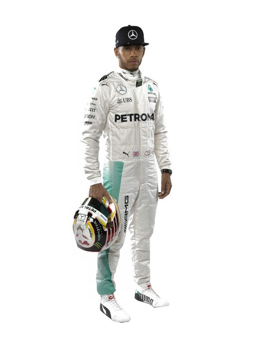 2016 Lewis Hamilton PETRONAS Mercedes F1 Race Suit REPLICA In Stock
