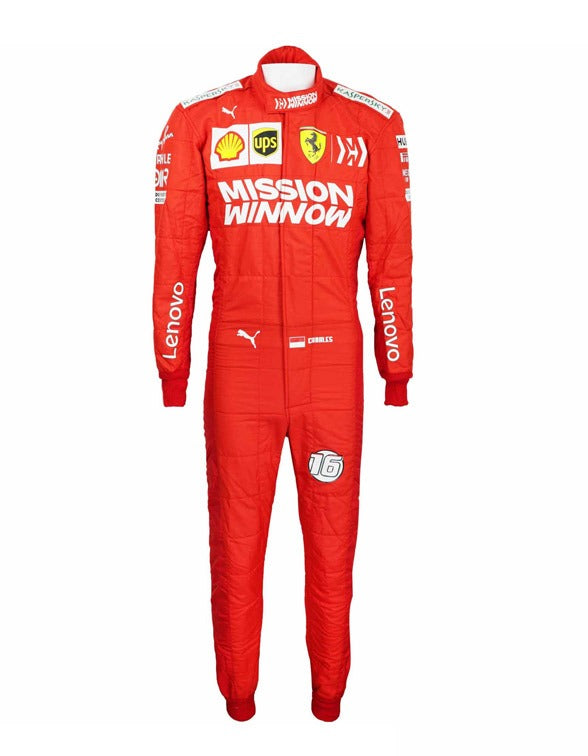 2019 Charles Leclerc Ferrari F1 Race Suit REPLICA In Stock