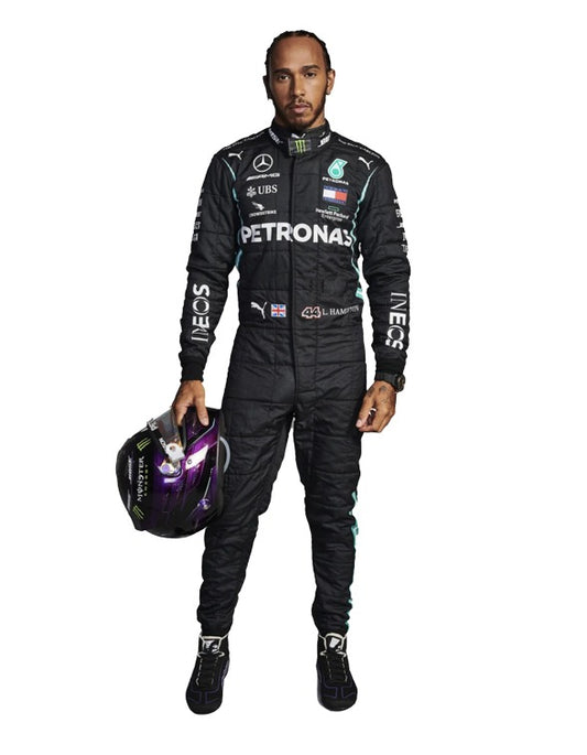 2021 Lewis Hamilton PETRONAS Mercedes F1 Race Suit REPLICA In Stock