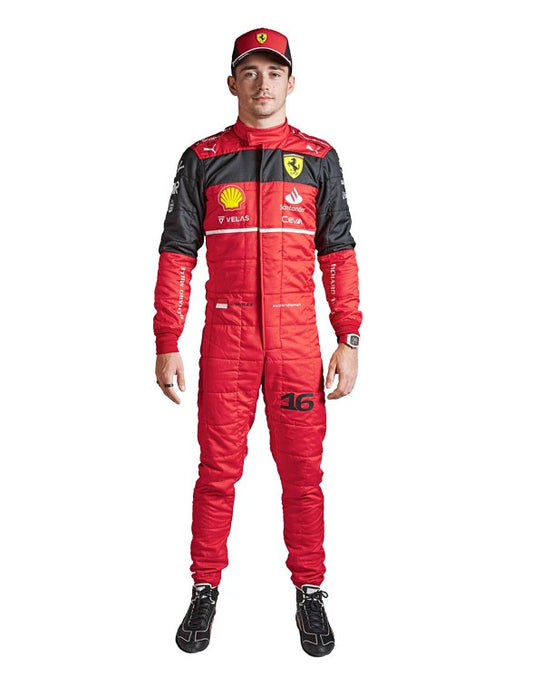 2022 Charles Leclerc Ferrari F1 Race Suit REPLICA In Stock