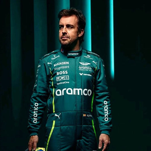 2025 ASTON MARTIN FERNANDO ALONSO F1 Race Suit REPLICA