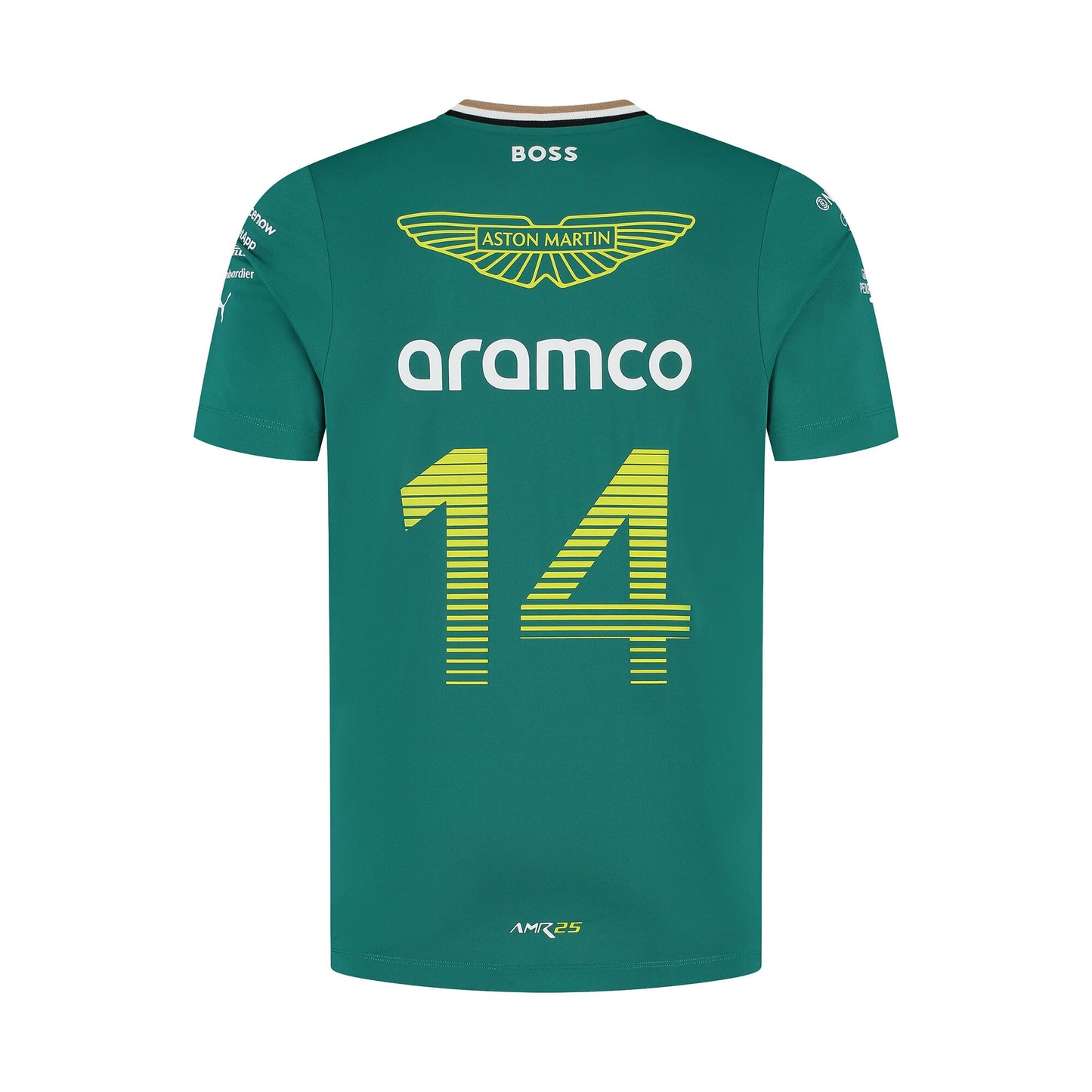 Aston Martin Aramco Cognizant F1 2025 Fernando Alonso Team Driver Replica T-Shirt