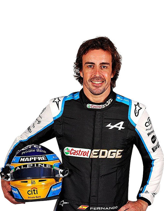 2021 Fernando Alonso Alpine F1 Race Suit REPLICA In Stock