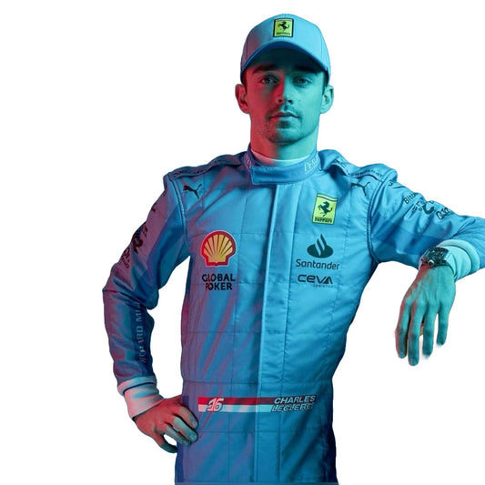2024 Charles Leclerc Ferrari Miami GP F1 Replica Race Suit