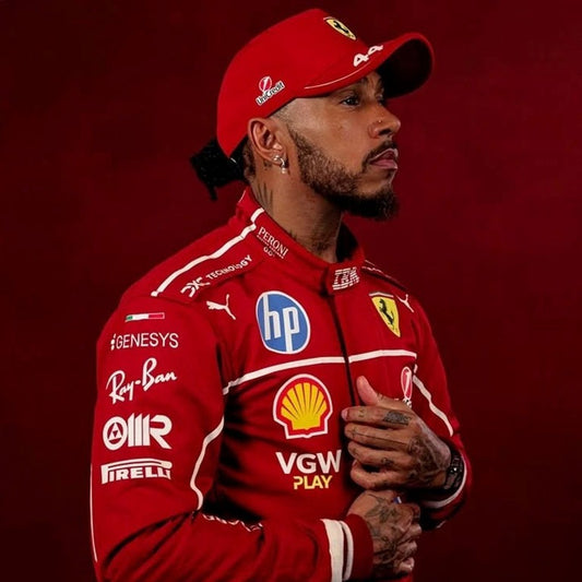 2025 Lewis Hamilton Ferrari F1 Replica Race Suit