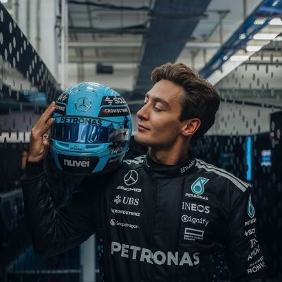 2025 MERCEDES GEORGE RUSSELL F1 RACE SUIT REPLICA In Stock