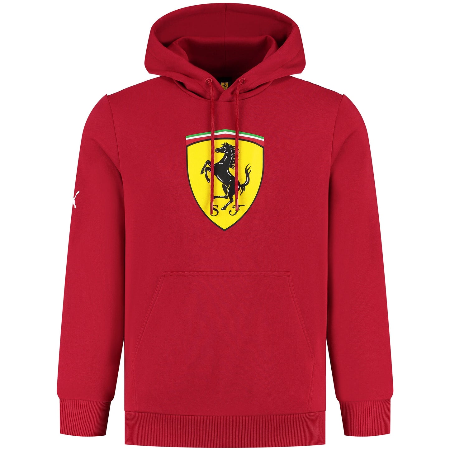 Scuderia Ferrari Puma Large Shield Replica Hooded Sweat - Red