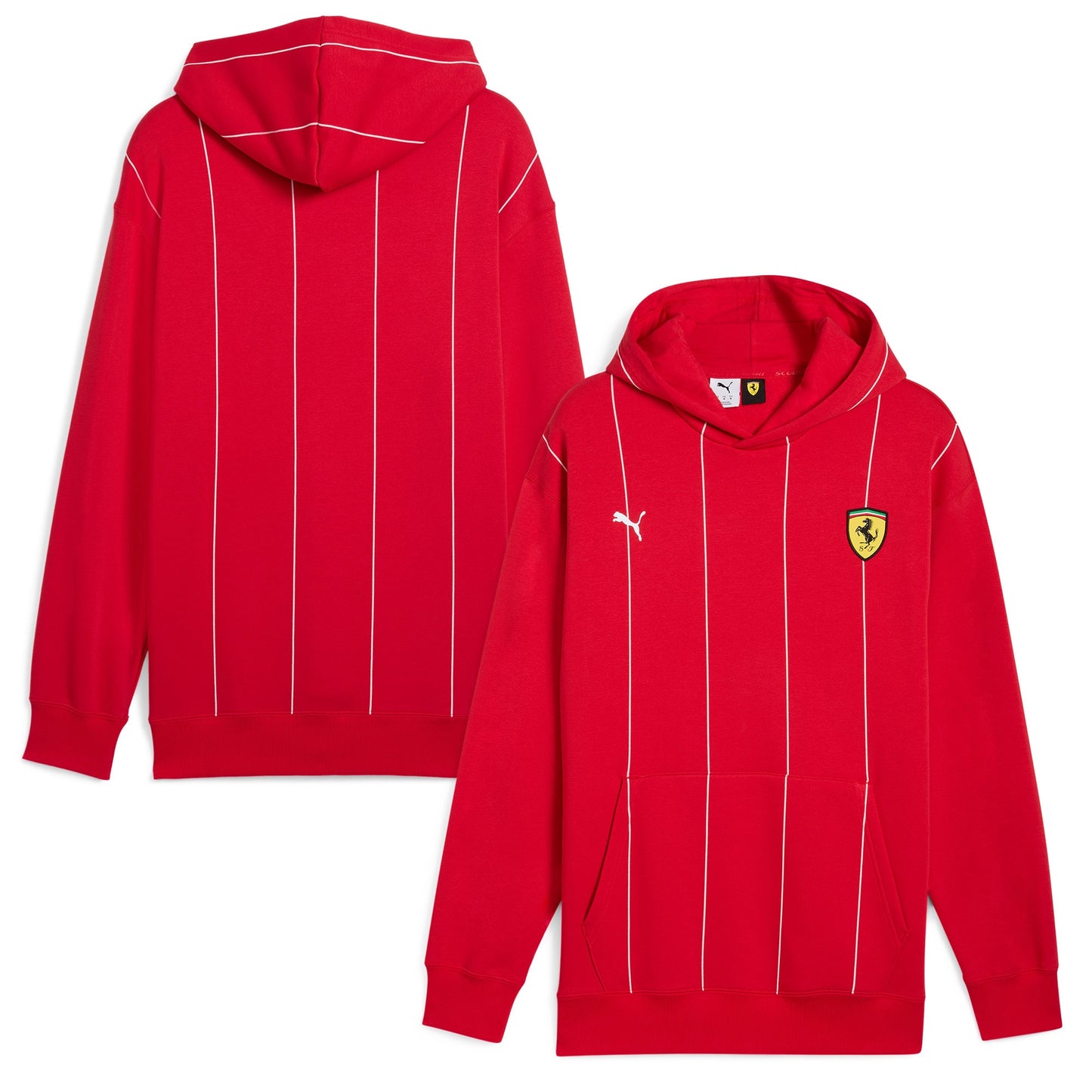 Scuderia Ferrari Race Premium Replica Hoodie by Puma - Red