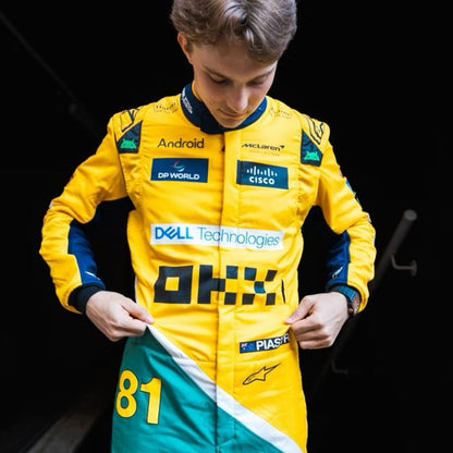 2024 Oscar Piastri Monaco GP Mclaren F1 Replica Racing Suit In Stock