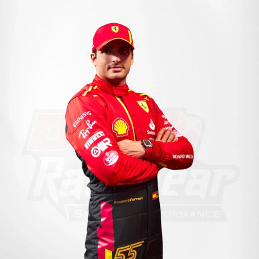 2023 Carlos Sainz Ferrari F1 Spain GP Race Replica Suit