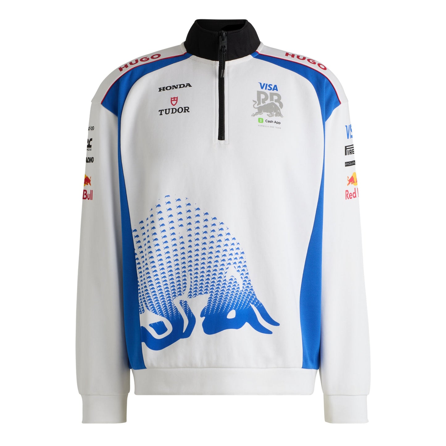 VCARB Hugo 2025 Team 1/2 Zip Replica Sweater - White
