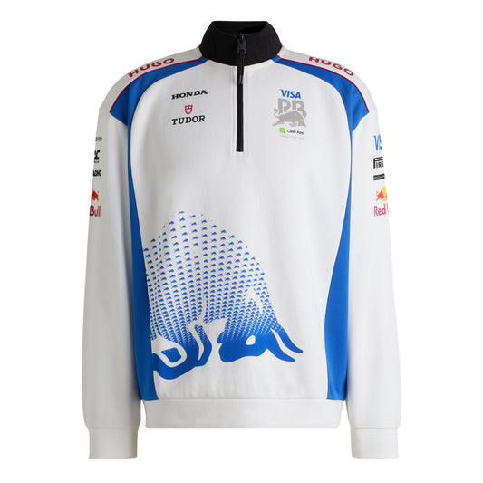 VCARB Hugo 2025 Team 1/2 Zip Replica Sweater - White