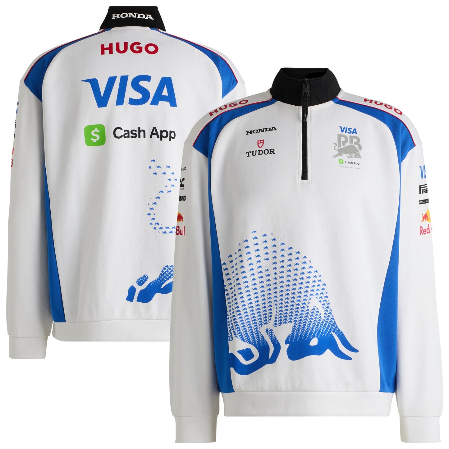 VCARB Hugo 2025 Team 1/2 Zip Replica Sweater - White