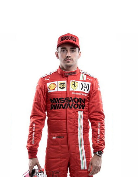 2021 Charles Leclerc Ferrari F1 Race Suit REPLICA