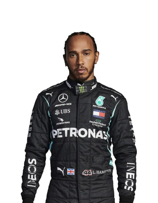 2021 Lewis Hamilton PETRONAS Mercedes F1 Race Suit REPLICA In Stock