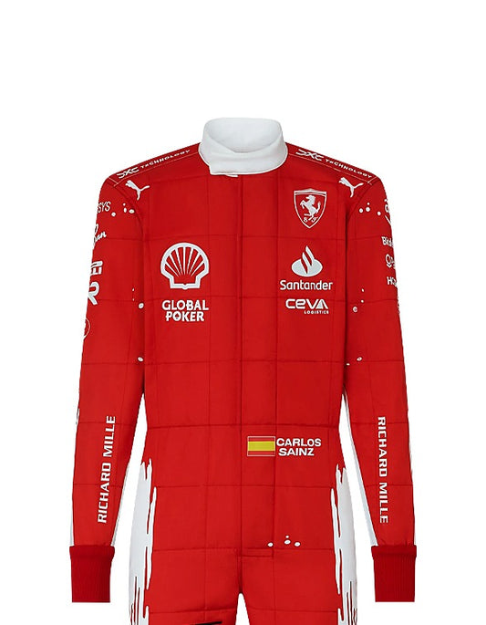 2023 Carlos Sainz (Las Vegas GP Special Edition) Ferrari F1 Race Suit REPLICA In Stock