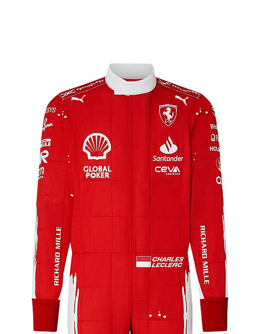 2023 Charles Leclerc (las vegas GP special edition) Ferrari F1 Race Suit REPLICA In Stock