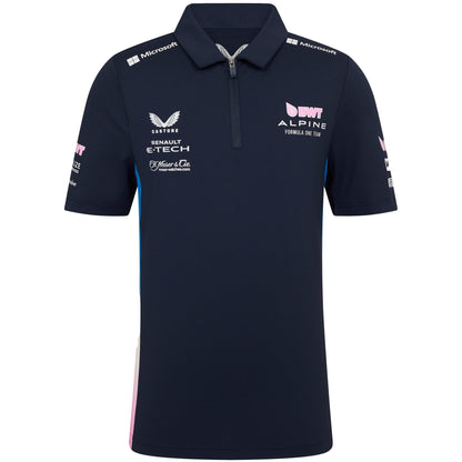 Alpine F1 Team Replica 2025 Polo - Navy - Kids