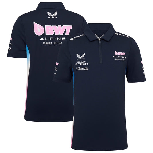 Alpine F1 Team Replica 2025 Polo - Navy - Kids