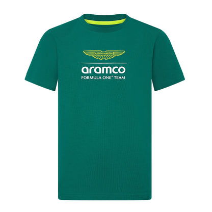 Aston Martin Aramco F1 Logo Replica  T-Shirt - Green