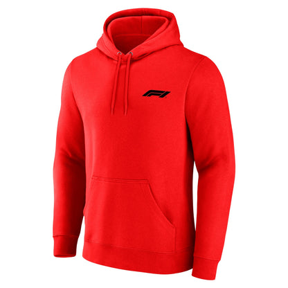 Formula 1 Essentials Small Logo REPLICA Hoodie - Red - Mens
