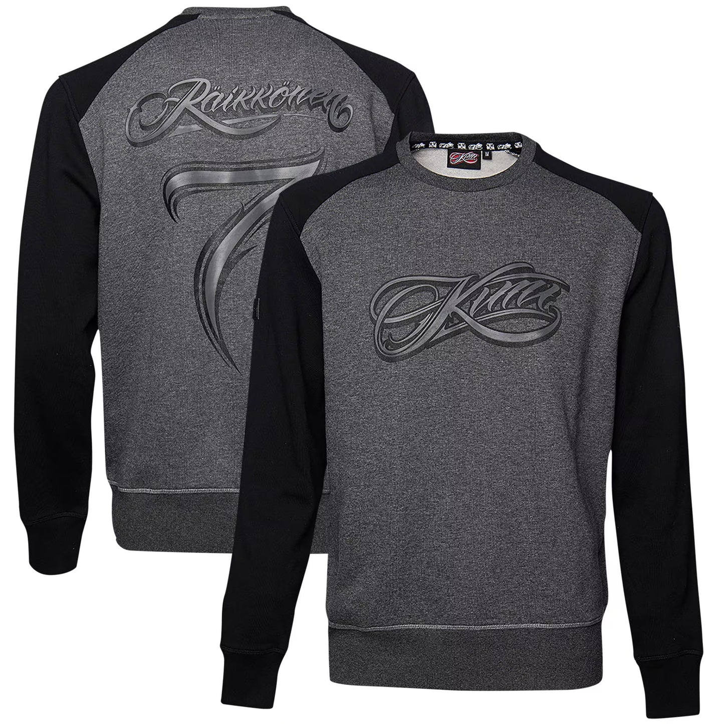 Kimi Script Logo Raglan Sweater - Black/Grey