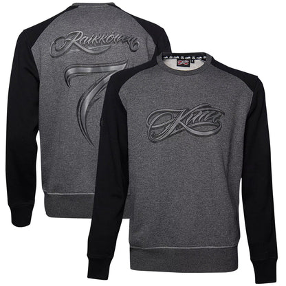 Kimi Script Logo Raglan Sweater - Black/Grey