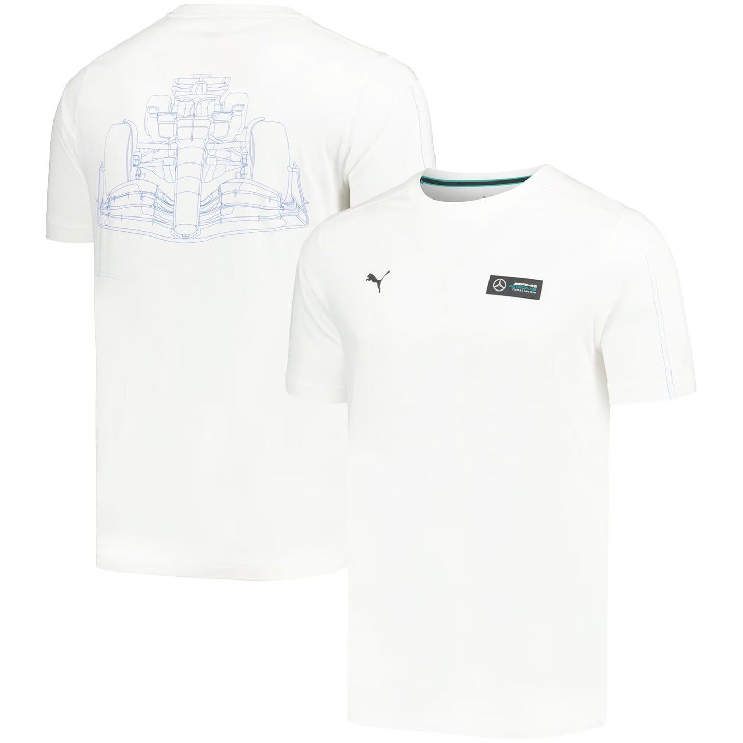 Mercedes AMG Petronas MT7 Replica T-Shirt by Puma - White