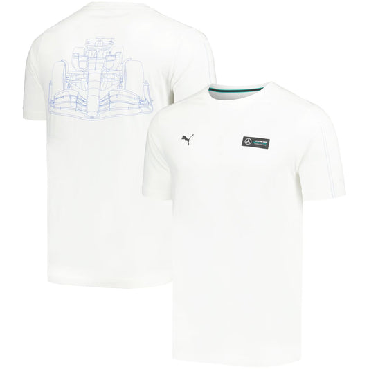 Mercedes AMG Petronas MT7 Replica T-Shirt by Puma - White