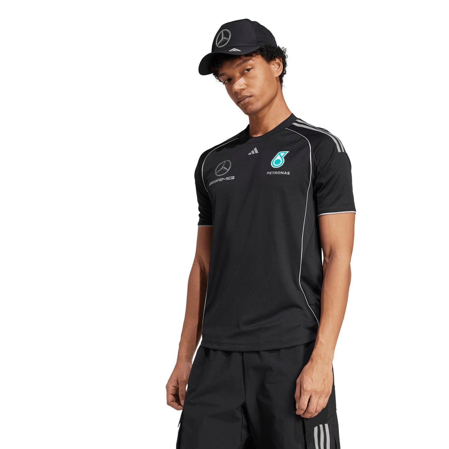 Mercedes AMG Petronas adidas replica  F1 Team Mechanics Jersey - Black