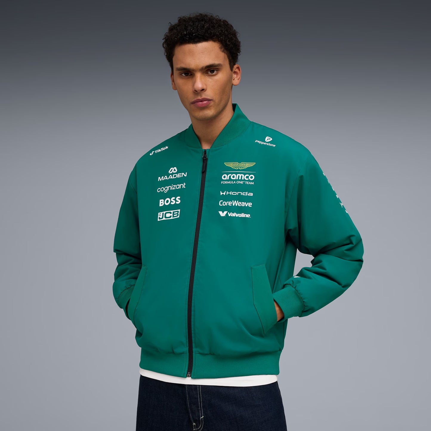 Aston Martin F1 Aramco Cognizant F1 2026 Team Bomber Replica Jacket
