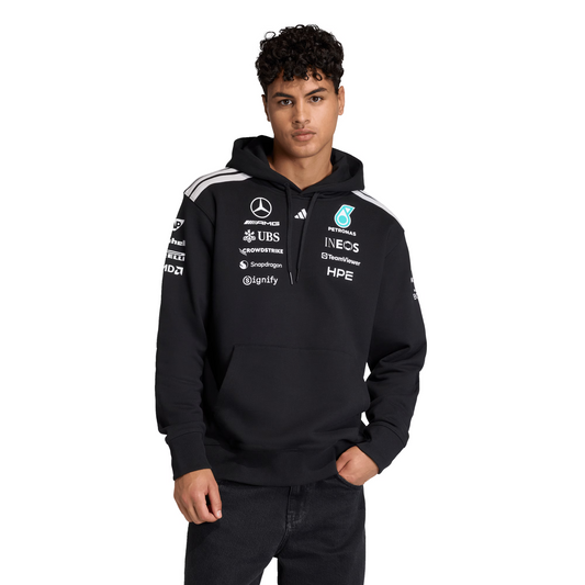 Mercedes AMG Petronas adidas F1 2026 Team Replica Hoodie - Black