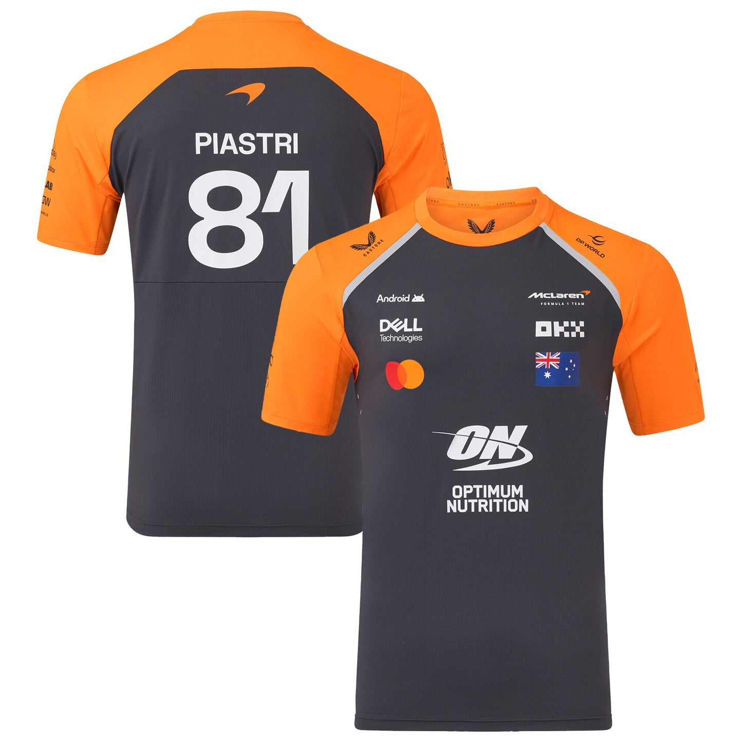 McLaren 2025 Team Oscar Piastri Driver Set Up Replica T-Shirt - Phantom