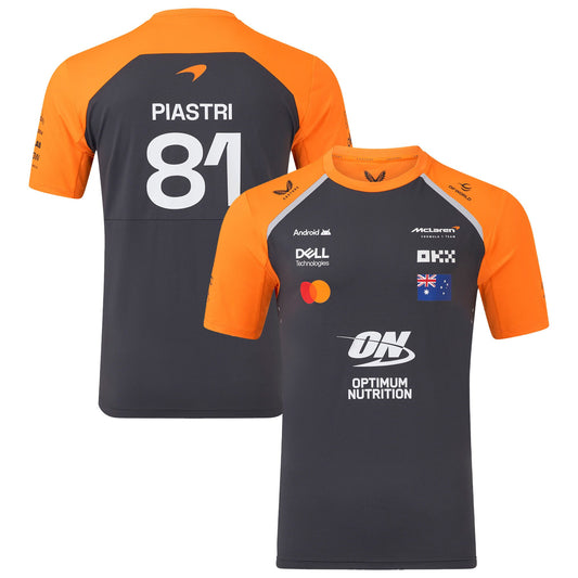 McLaren 2025 Team Oscar Piastri Driver Set Up Replica T-Shirt - Phantom