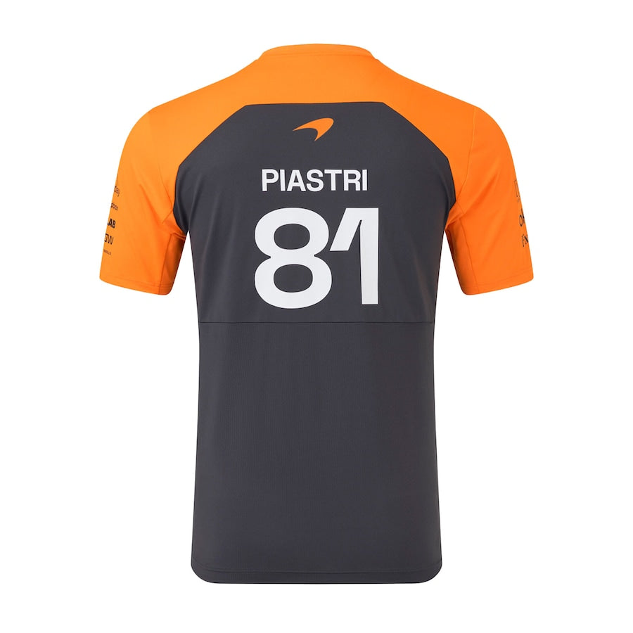 McLaren 2025 Team Oscar Piastri Driver Set Up Replica T-Shirt - Phantom