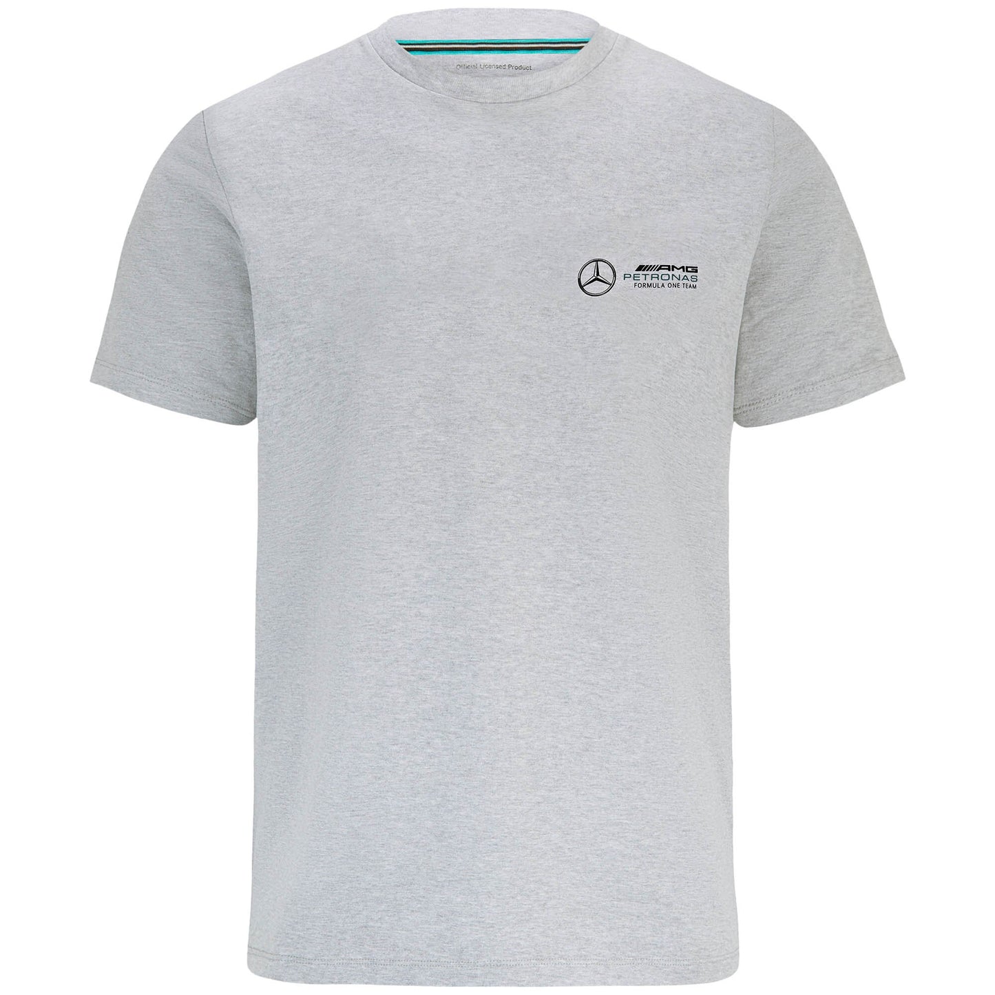 Mercedes AMG Petronas F1 Small Logo Replica T-Shirt - Grey - Unisex
