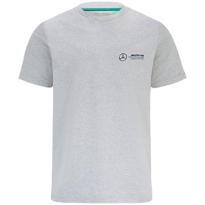 Mercedes AMG Petronas F1 Small Logo Replica T-Shirt - Grey - Unisex