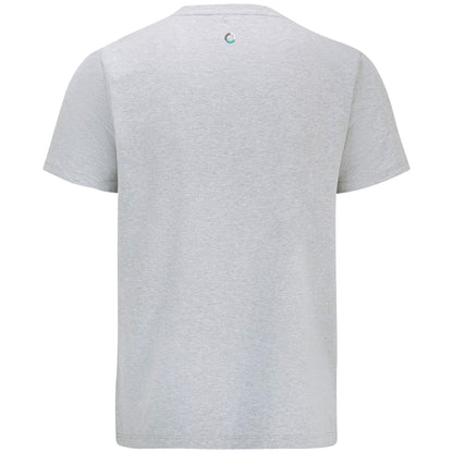 Mercedes AMG Petronas F1 Small Logo Replica T-Shirt - Grey - Unisex