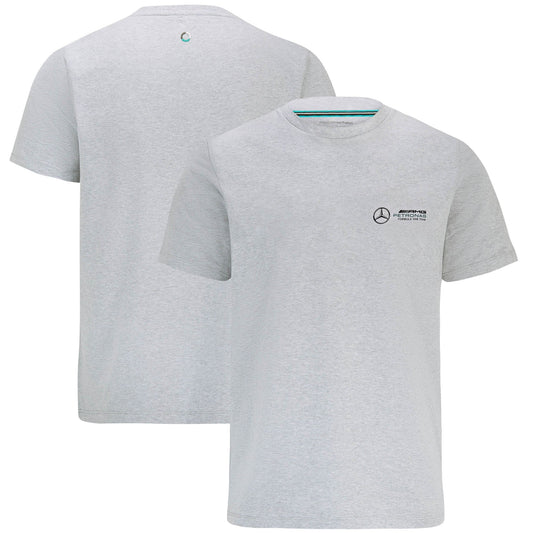 Mercedes AMG Petronas F1 Small Logo Replica T-Shirt - Grey - Unisex