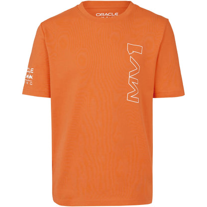 Oracle Red Bull Racing Max Verstappen Driver REPLICA T-Shirt - Orange - Kids