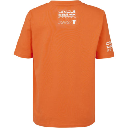 Oracle Red Bull Racing Max Verstappen Driver REPLICA T-Shirt - Orange - Kids