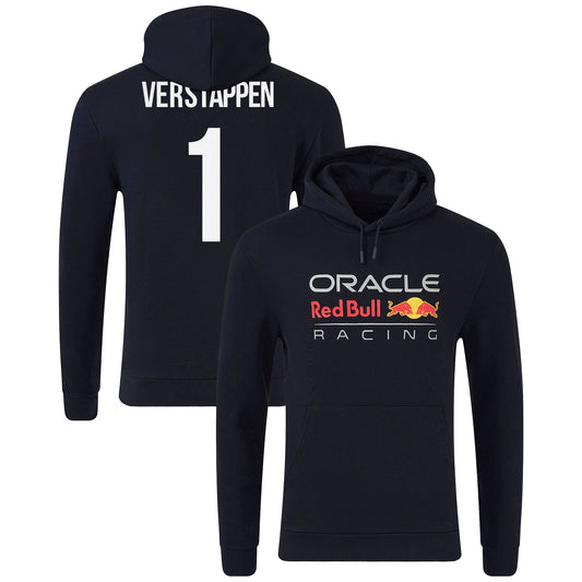 Red Bull Racing Core Logo Replica Hooded Sweat - Navy - Unisex