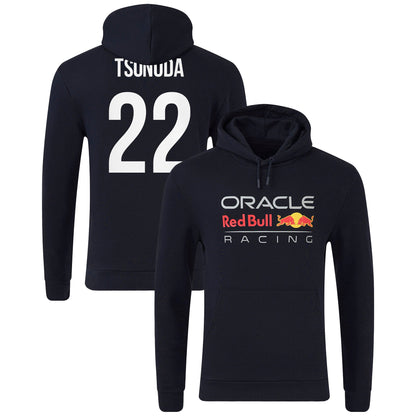 Red Bull Racing Core Logo Replica Hooded Sweat - Navy - Unisex
