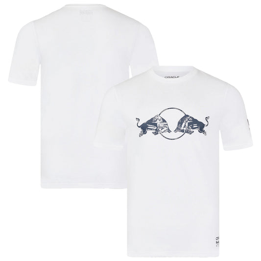 Red Bull Racing Graphic Bull Replica T-Shirt - White - Unisex