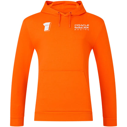 Red Bull Racing Max Verstappen Expression Driver Replica Hoodie - Orange - Unisex