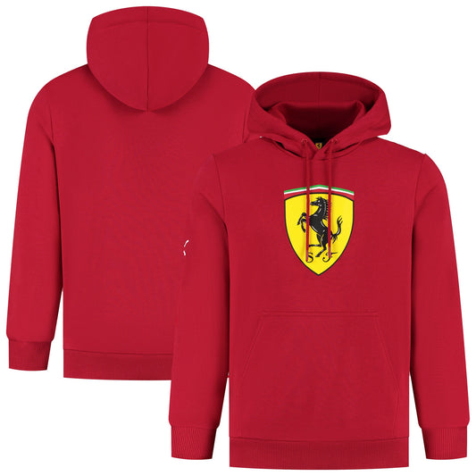 Scuderia Ferrari Puma Large Shield Replica Hooded Sweat - Red