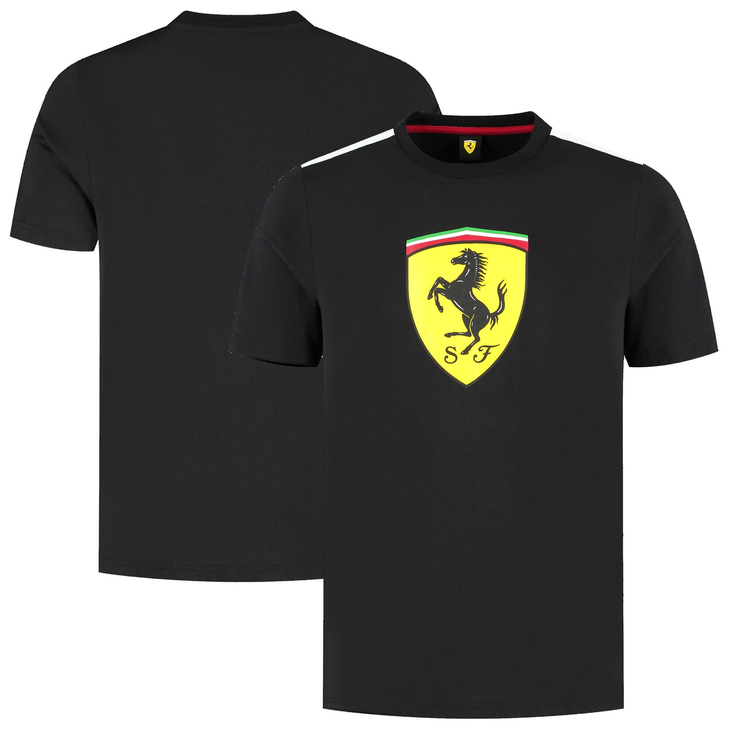 Scuderia Ferrari Puma Large Shield Replica T-Shirt - Black