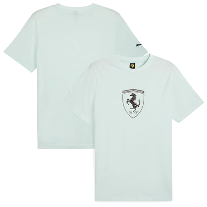 Scuderia Ferrari Race Chrome Large Shield Replica T-Shirt by Puma - Blue